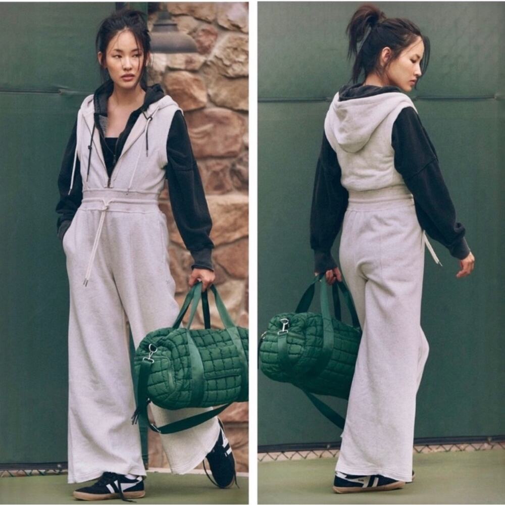 Free People Movement Making It Jumpsuit Gray